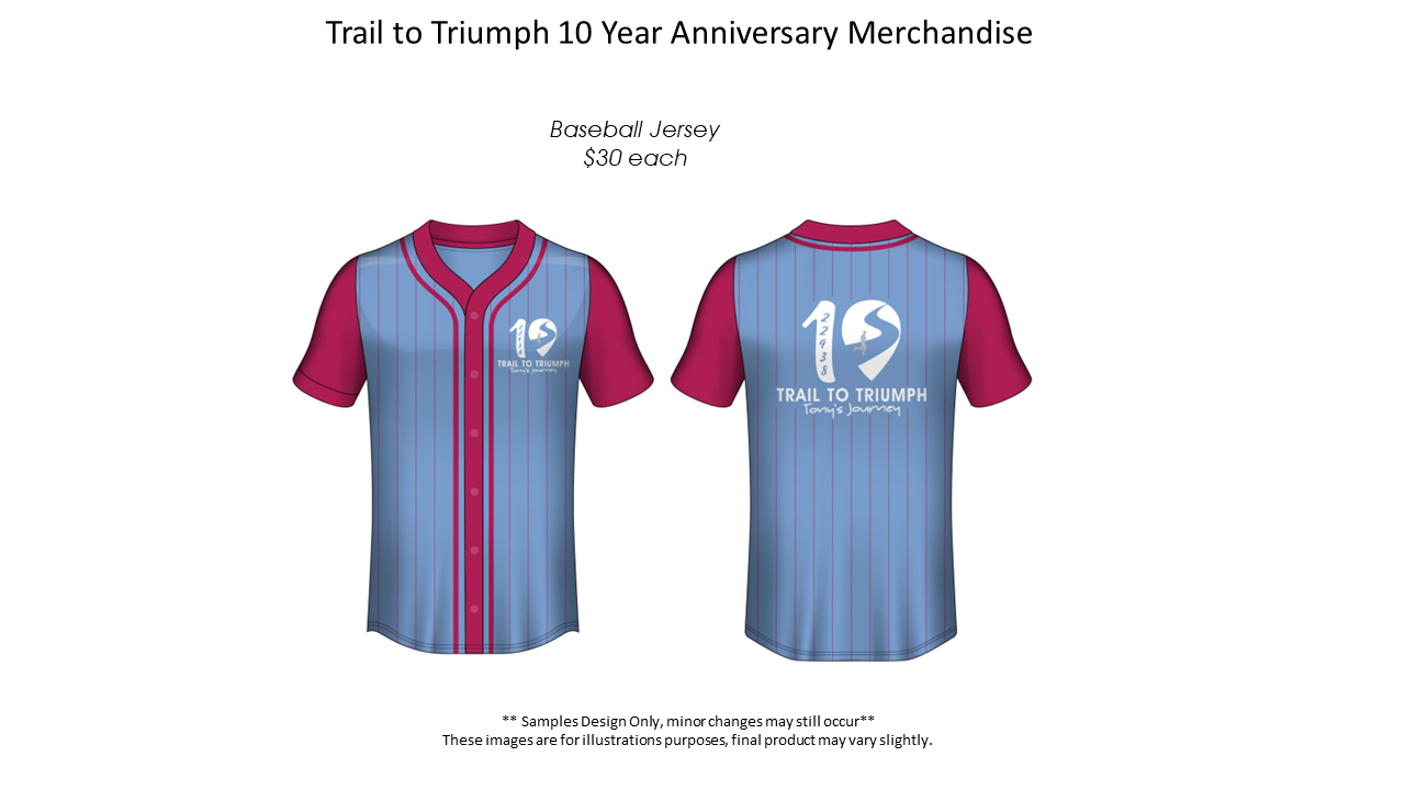 TTT 2023 Anniversary Baseball Jersey - Out of Stock - Trail to Triumph